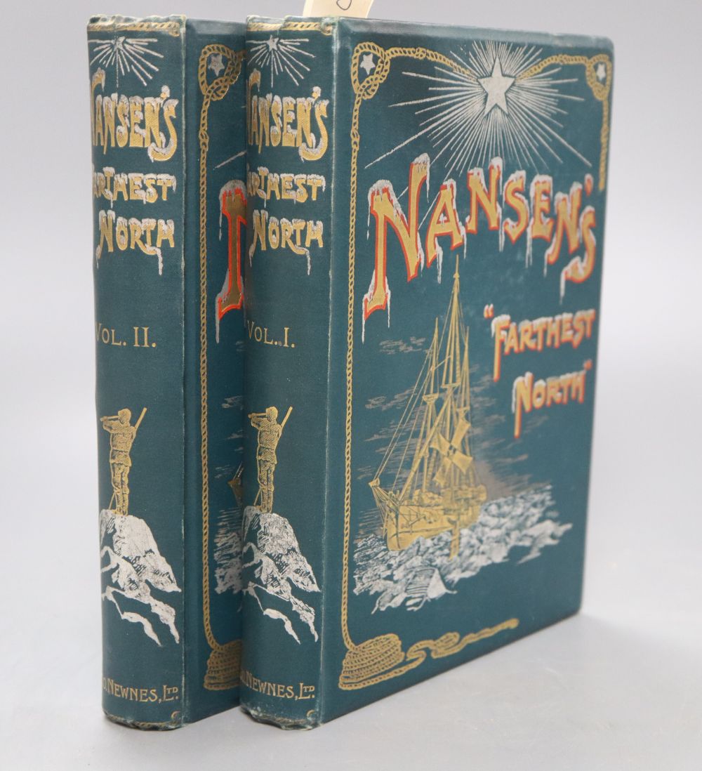 Nansens Farthest North vols 1 & 2 by Dr. Fridtjof Nansen